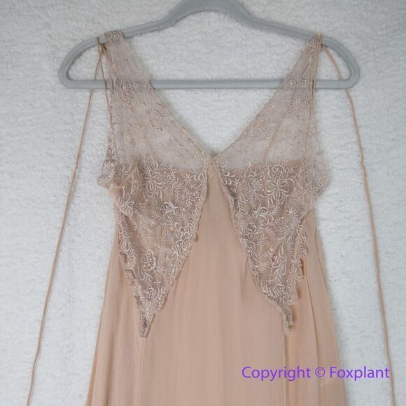 New! Free People Current Obsession Maxi Slip in Pink Sand Dune, size S - Picture 4 of 16